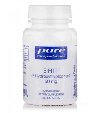 5-HTP (5-Гидрокситриптофан), Pure Encapsulations, 50 мг, 180 капсул - фото