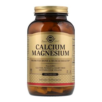 Кальцій і магній, Calcium Magnesium, Solgar, 250 таблеток - фото