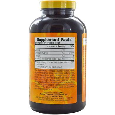 Вітамін С (апельсин), Vitamin C, Nature's Plus, 500 мг, 180 таблеток - фото