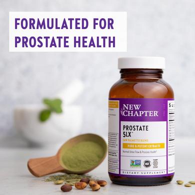 Підтримка простати, Prostate 5LX, New Chapter, 60 вегетаріанських капсул - фото