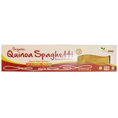 Спагетти из киноа, Quinoa Spaghetti, Now Foods, Real Food, органик, 227 г - фото