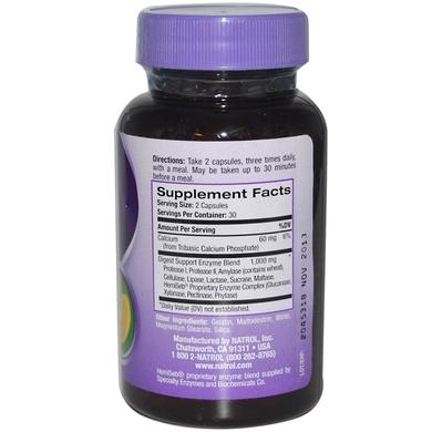 Пищеварительные ферменты, Digest Support, Natrol, 60 капсул - фото