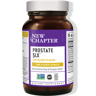Поддержка простаты, Prostate 5LX, New Chapter, 60 вегетарианских капсул - фото