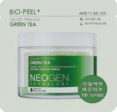 Пилинговые диски с зеленым чаем, Bio Peel Gauze Peeling Green Tea, Neogen, 8 дисков - фото