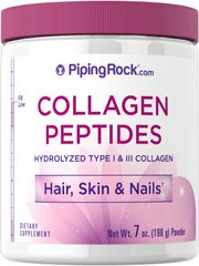 Коллаген, Ultra Collagen Powder Type I & III, Piping Rock, 197 г - фото