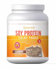 Соєвий протеїн, Soy Protein Isolate, Puritan's Pride, порошок, смак шоколаду, 793 г - фото