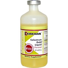 Колострум, Colostrum Gold Liquid, аромат малины, Kirkman Labs, 237 мл - фото