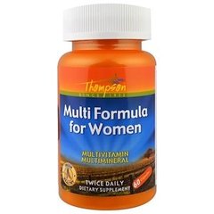 Мультивитамины для женщин, Multi Formula, Thompson, 60 капсул - фото