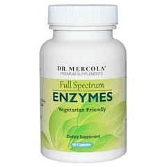 Энзимы, Enzymes, Dr. Mercola, 90 капсул - фото