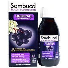 Бузина черная (формула), Black Elderberry, Sambucol, 120 мл - фото