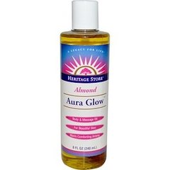 Масло для тіла і масажу, Aura Glow, Heritage Products, мигдаль, 240 мл - фото
