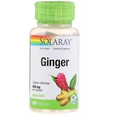 Корень имбиря, Ginger Root, Solaray, 550 мг, 100 капсул - фото