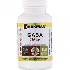GABA (гамма-аминомасляная кислота), 250 мг, 150 капсул - фото