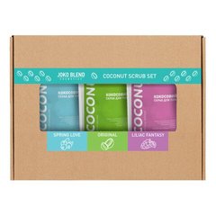 Набір кокосових скрабів, Coconut Body Scrub Set of 3, Joko Blend, 3 шт - фото