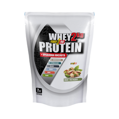 Протеїн, Whey Protein, PowerPro, смак фісташка, 2 кг - фото