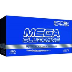 Глютамін, Mega Glutamine, Scitec Nutrition, 120 капсул - фото