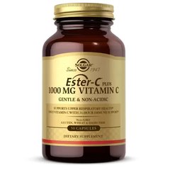 Вітамін С Естер плюс, Ester-C Plus Vitamin C, Solgar, 1000 мг, 50 капсул - фото