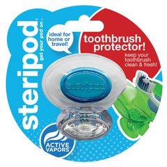 Антибактериальный футляр для зубной щетки, кристально чистый синий - фото