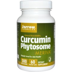 Куркумин, Curcumin Phytosome, Jarrow Formulas, 500 мг, 60 капсул - фото