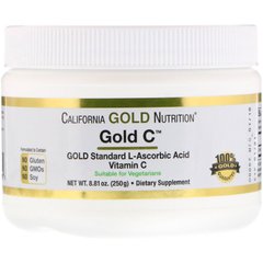 Вітамін C, California Gold Nutrition, 1000 мг, 250 гр - фото