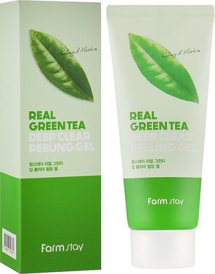 Глубоко очищающий пилинг-гель для лица, Green Tea Deep Clear Peeling Gel, FarmStay, 100 мл - фото