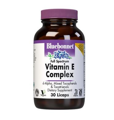 Комплекс Витамина E, Vitamin E Complex, Bluebonnet Nutrition, 30 капсул - фото