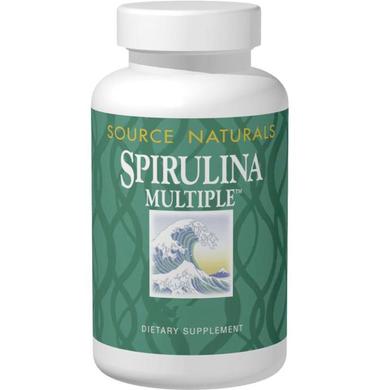 Спирулина, Spirulina Multiple, Source Naturals, 100 таблеток - фото