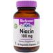 Витамин В3 (ниацин), Niacin, Bluebonnet Nutrition, 100 мг, 90 капсул, фото – 1