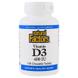 Витамин D3 для детей (вкус ягод), 400 МЕ, Natural Factors, 100 таблеток, фото – 1