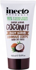 Розгладжуючий скраб для тіла з маслом кокоса Naturals Coconut Body Scrub, Inecto, 150 мл - фото