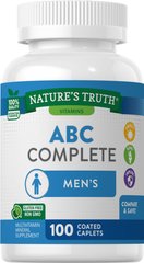 Комплекс вітамінів і мінералів для чоловіків ABC Complete Children's Chewable, Nature's Truth, 100 капсул - фото