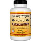 Астаксантин, Astaxanthin, Healthy Origins, 4 мг, 60 гелевых капсул, фото