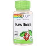 Глід, екстракт ягід, Hawthorn, Solaray, для веганів, 525 мг, 100 капсул - фото