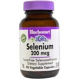 Селен (Selenium), Bluebonnet Nutrition, без дріжджів, 200 мкг, 90 капсул, фото