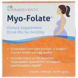 Мио-фолат для фертильности, Myo-Folate, Fairhaven Health, без ароматизаторов, 30 пакетов по 2.4 г, фото
