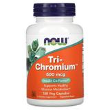 Хром, Tri-Chromium, Now Foods, 500 мкг, 180 капсул, фото