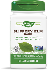Скользкий вяз, Slippery Elm Bark, Nature's Way, 400 мг, 100 капсул - фото