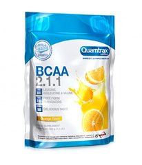 Комплекс аминокислот БЦАА, BCAA 2:1:1, Quamtrax, вкус апельсин, 500 г - фото