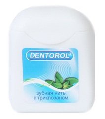 Зубная нить с триклозаном, Dentorol, 65 м - фото