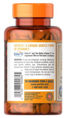 Витамин C, Vitamin C-1000 mg Ester-C Plus Vitamin D-3, Puritan's Pride, 5000 IU, 60 таблеток - фото