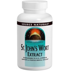 Зверобой, St. John's Wort, Source Naturals, экстракт, 300 мг, 240 таблеток - фото