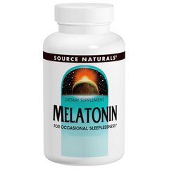 Мелатонін, Melatonin Complex, (м'ята перцева), Source Naturals, 3 мг, 100 таблеток - фото