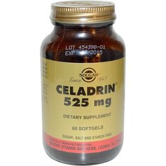 Целадрин, Celadrin, Solgar, 525 мг, 60 капсул - фото