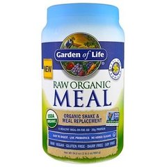 Заменитель питания, RAW Organic Meal, Garden of Life, ваниль, (949 гр) - фото