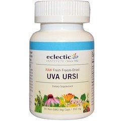 Толокнянка, Uva Ursi, Eclectic Institute, 350 мг, 90 капсул - фото