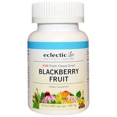 Ежевика, Blackberry Fruit, Eclectic Institute, 480 мг, 90 капсул - фото