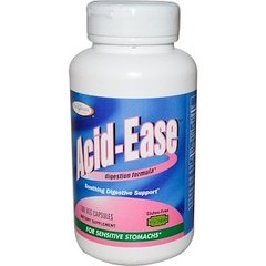Acid Ease, Формула для пищеварения, Enzymatic Therapy, 180 растительных капсул - фото