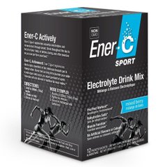 Электролитный напиток, Sport Electrolyte Drink Mix, Ener-C, вкус микс ягод, 12 пакетиков - фото