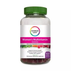 Мультивітаміни для енергії для жінок, Women's Multivitamin Gummies, Rainbow Light, 100 желейних цукерок - фото