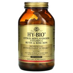 Биофлавоноиды, витамин С, рутин и шиповник, Citrus Bioflavonoids, Solgar, 250 таблеток - фото